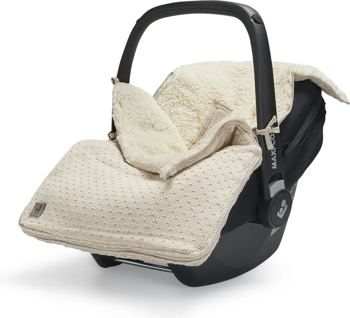 Jollein Voetenzak Voor Autostoel & Kinderwagen - Bliss Knit - Nougat 2 Jollein Voetenzak Voor Autostoel & Kinderwagen - Bliss Knit - Nougat - Afbeelding 2