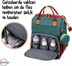 Luiertas - Rugzak - Baby - Kind - Mama - Papa - Slapen - Roze - Relaxen -Babyproducten Winkel 1200x1094 7