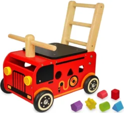 Houten Loopwagen Brandweer Met Blokken - I'm Toy -Babyproducten Winkel 1200x1095 6