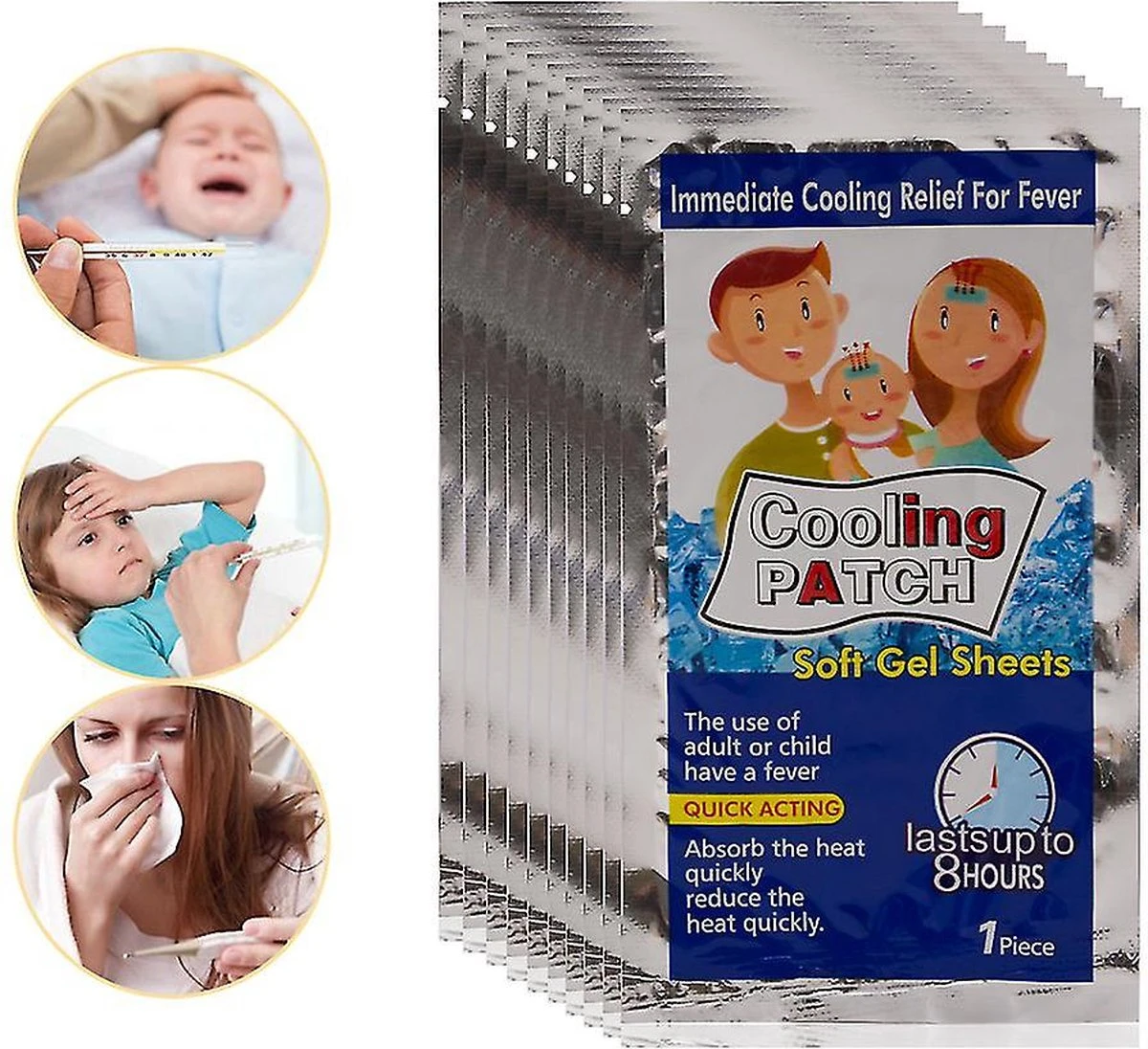 5Pc's Koelpleisters Voor Baby's - Koelpleister Baby - Babykoorts - Baby Verzorging - Koelpleisters Baby - Koorts Pleisters - Ijsgel Pads Koel Pleisters - Verkoeling Pleisters - 5 Stuks - Zomer Koeling Pleister 1 5Pc's Koelpleisters Voor Baby's - Koelpleister Baby - Babykoorts - Baby Verzorging - Koelpleisters Baby - Koorts Pleisters - Ijsgel Pads Koel Pleisters - Verkoeling Pleisters - 5 Stuks - Zomer Koeling Pleister