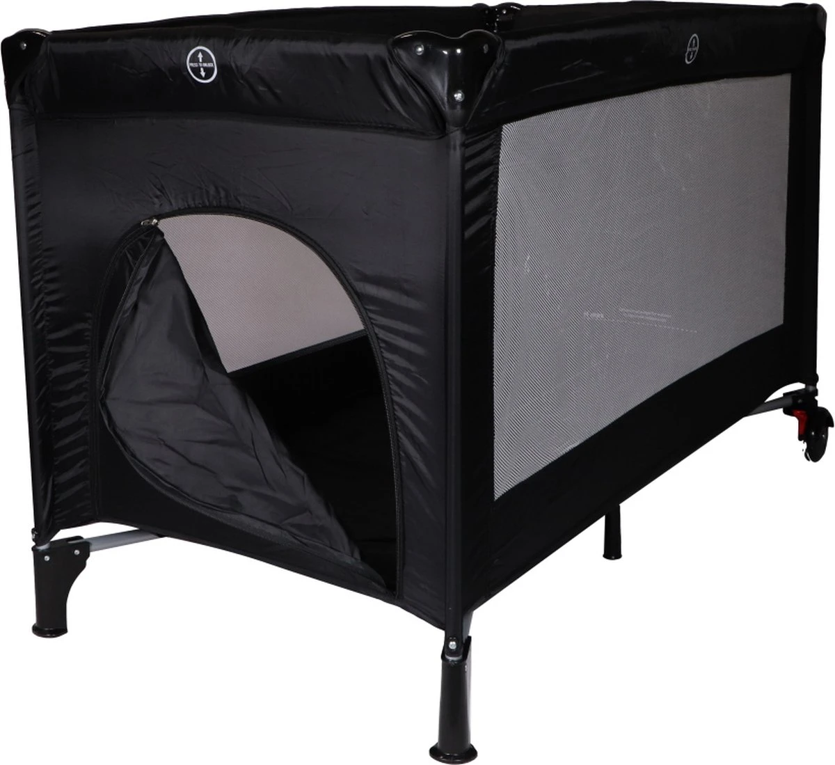 Ding Deluxe Black Campingbedje Incl. Bodemverhoger 12 Ding Deluxe Black Campingbedje Incl. Bodemverhoger - Afbeelding 12