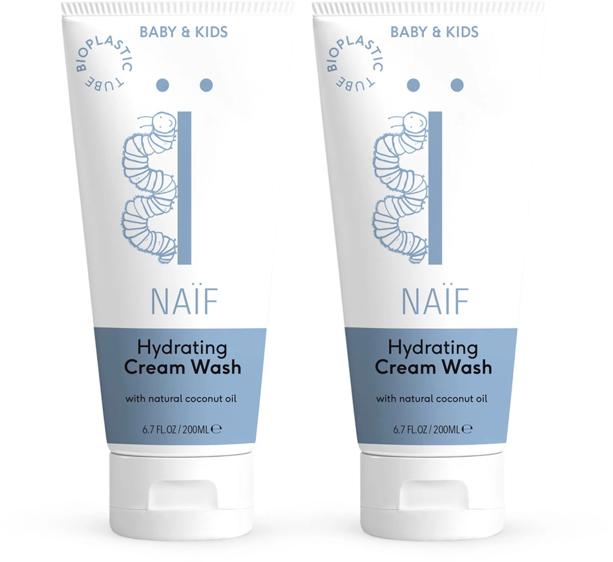 Naïf Hydraterende Wascrème - Baby En Kids - 2 X 200ml - Met Natuurlijke Ingrediënten 1 Naïf Hydraterende Wascrème - Baby En Kids - 2 X 200ml - Met Natuurlijke Ingrediënten
