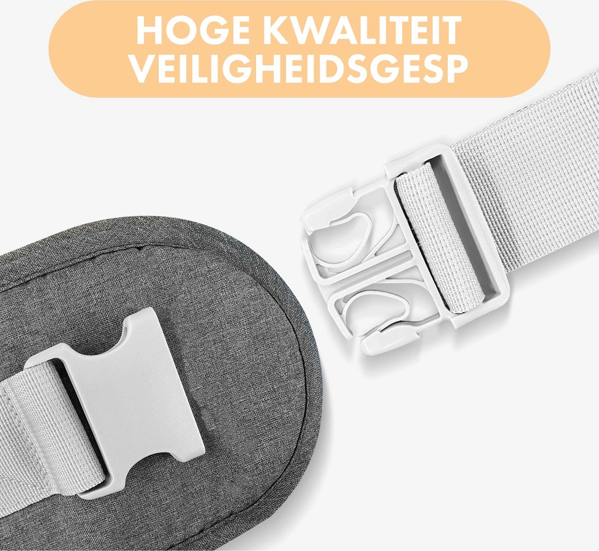 Deryan Pack Light Luxe Heupdrager - Ergonomische Draagzak + Opbergvakjes Grijs 8 Deryan Pack Light Luxe Heupdrager - Ergonomische Draagzak + Opbergvakjes Grijs - Afbeelding 8