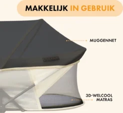 Deryan Infant Deluxe BabyBox Campingbedje - Cream + Inclusief Matras En Klamboe 21 Deryan Infant Deluxe BabyBox Campingbedje - Cream + Inclusief Matras En Klamboe -Babyproducten Winkel 1200x1107 10