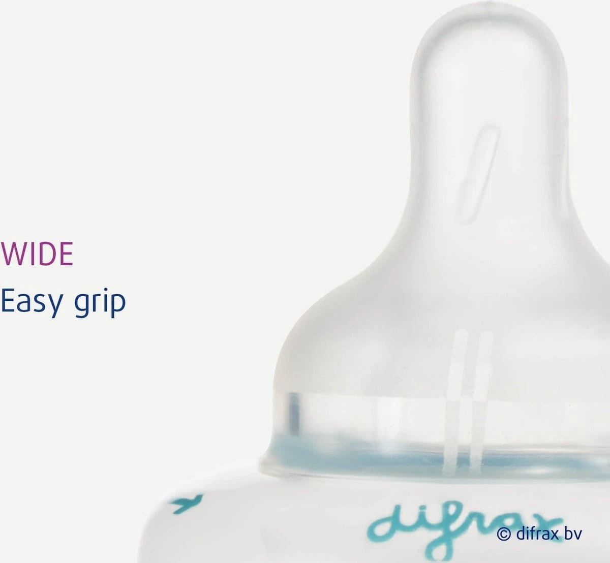 Difrax 1-2-3 Wide Flessenring Met Flessenspeen Voor Brede Babyflessen 4 Difrax 1-2-3 Wide Flessenring Met Flessenspeen Voor Brede Babyflessen - Afbeelding 4