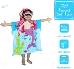 JAXY Badcape Baby - Badcape - Baby Badjas - Omslagdoek - Omslagdoek - Baby Handdoek Met Capuchon - Strandhanddoek - Badponcho - Poncho Handdoek - Microfiber - 60x90cm - Paarse Zeemeermin 6 JAXY Badcape Baby - Badcape - Baby Badjas - Omslagdoek - Omslagdoek - Baby Handdoek Met Capuchon - Strandhanddoek - Badponcho - Poncho Handdoek - Microfiber - 60x90cm - Paarse Zeemeermin -Babyproducten Winkel 1200x1109 1