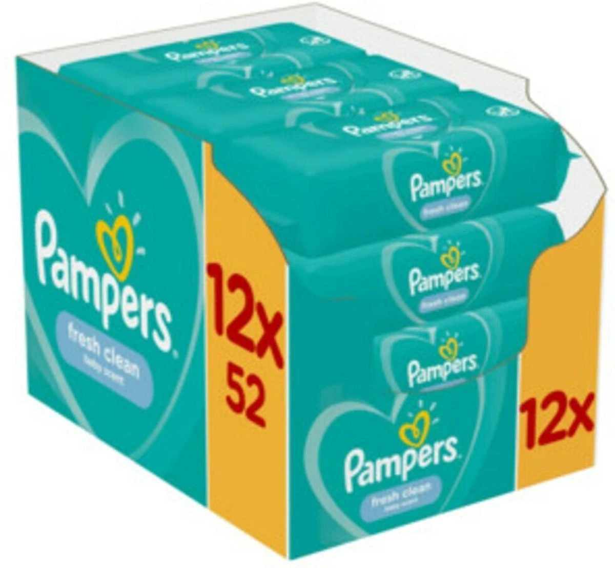 Pampers® Pampers Fresh Clean Billendoekjes - 12 X 52 Doekjes 12 Pampers® Pampers Fresh Clean Billendoekjes - 12 X 52 Doekjes - Afbeelding 12