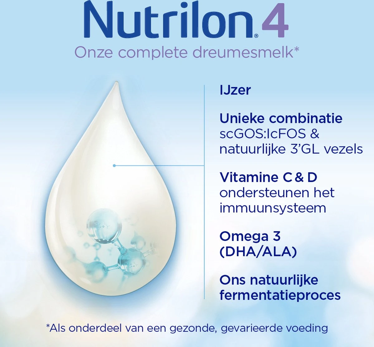 Nutrilon 4 Dreumesmelk – Flesvoeding Vanaf 1 Jaar – 800g 3 Nutrilon 4 Dreumesmelk – Flesvoeding Vanaf 1 Jaar – 800g - Afbeelding 3
