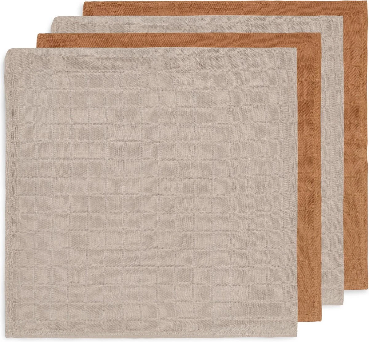 Jollein Hydrofiele Doek Small 70x70cm Bamboe Katoen - Caramel - 4 Stuks 1 Jollein Hydrofiele Doek Small 70x70cm Bamboe Katoen - Caramel - 4 Stuks