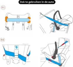 Merkloos BrightWise Luxe Kinderwagen 3 In 1 Van Voldoet Aan Alle Europese Veiligheidscertificaten - Wandelwagen - Kinderwagen 3-in-1 Incl Autostoel - Kinderwagen Maxi Cosi – Buggy 3 In 1 - Newborn - Zwart -Babyproducten Winkel 1200x1113 7