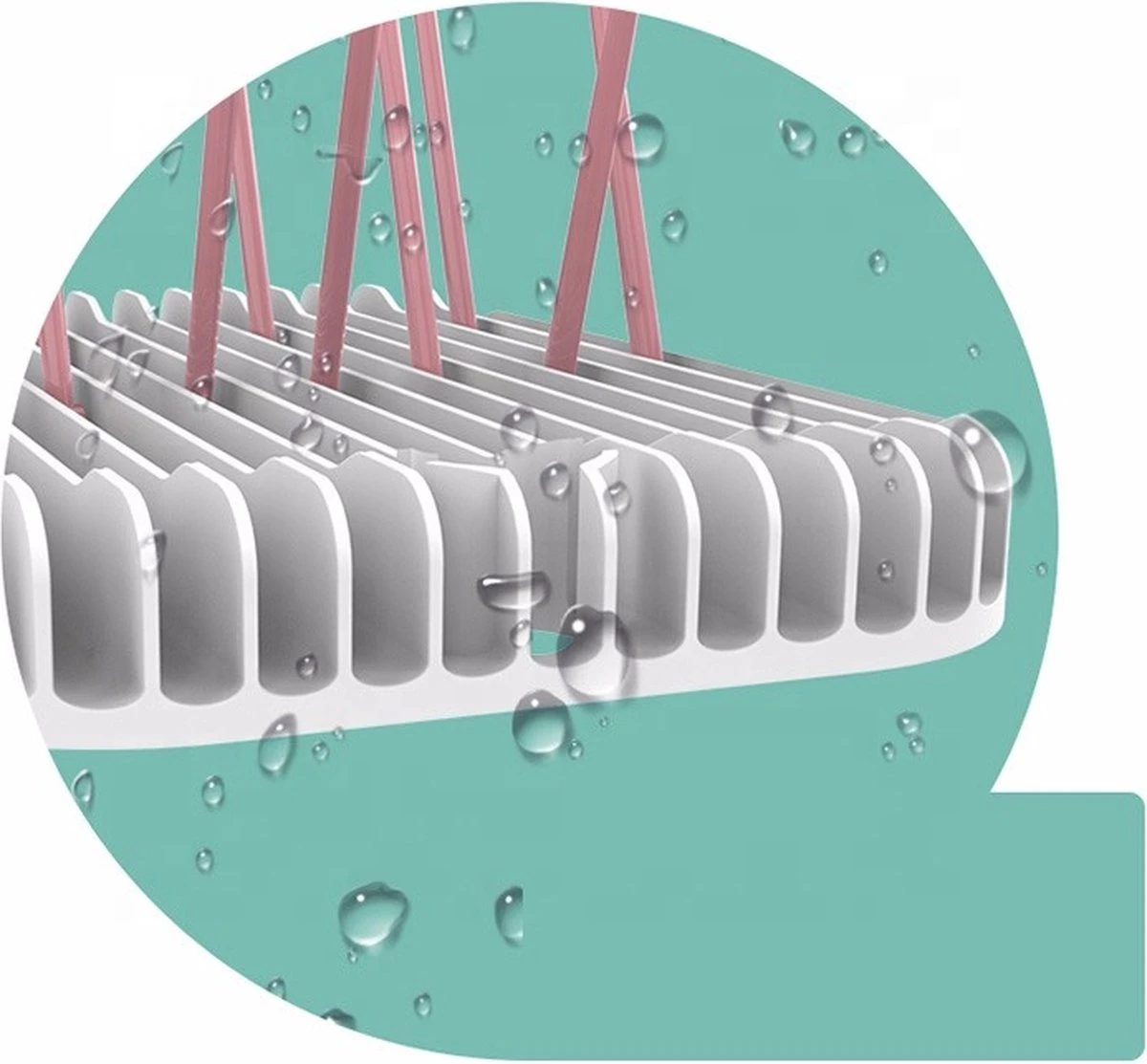 Nevi Afdruiprek Met Lekbak - Afdruipmat Voor 10 Flessen - Opvouwbaar Droogrek Babyfles - Inclusief Afwasborstel 7 Nevi Afdruiprek Met Lekbak - Afdruipmat Voor 10 Flessen - Opvouwbaar Droogrek Babyfles - Inclusief Afwasborstel - Afbeelding 7