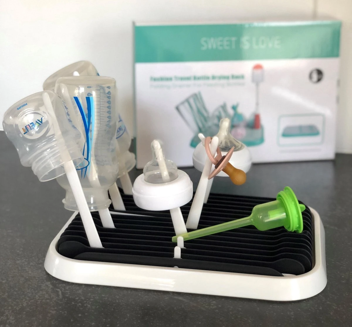 Cabino Droogrek Afdruiprek Flessenrek Flessendroogrek Drying Rack 2 Cabino Droogrek Afdruiprek Flessenrek Flessendroogrek Drying Rack - Afbeelding 2