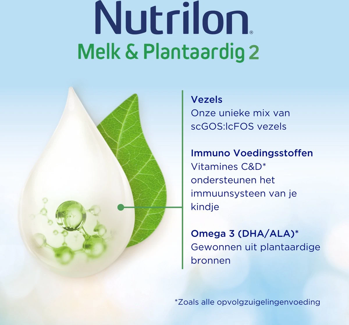 Nutrilon Melk & Plantaardig 2 - Opvolgzuigelingenvoeding 6-12 Maanden - 800 Gram 4 Nutrilon Melk & Plantaardig 2 - Opvolgzuigelingenvoeding 6-12 Maanden - 800 Gram - Afbeelding 4