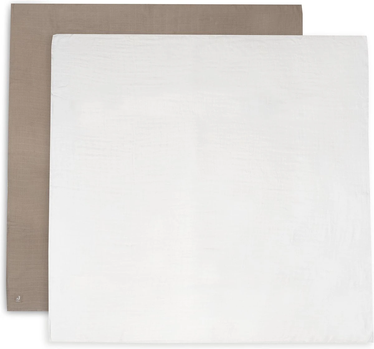 Jollein Hydrofiele Doek Large Bamboe Katoen 115x115cm Biscuit/Ivory - 2 Stuks 2 Jollein Hydrofiele Doek Large Bamboe Katoen 115x115cm Biscuit/Ivory - 2 Stuks - Afbeelding 2