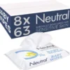 Neutral Babydoekjes Sensitive 8x 63 Stuks