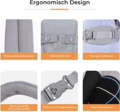 Deryan Meinkind Draagzak - Buikdrager 4-in-1 Antraciet/Grijs 14 Deryan Meinkind Draagzak - Buikdrager 4-in-1 Antraciet/Grijs -Babyproducten Winkel 1200x1124 7