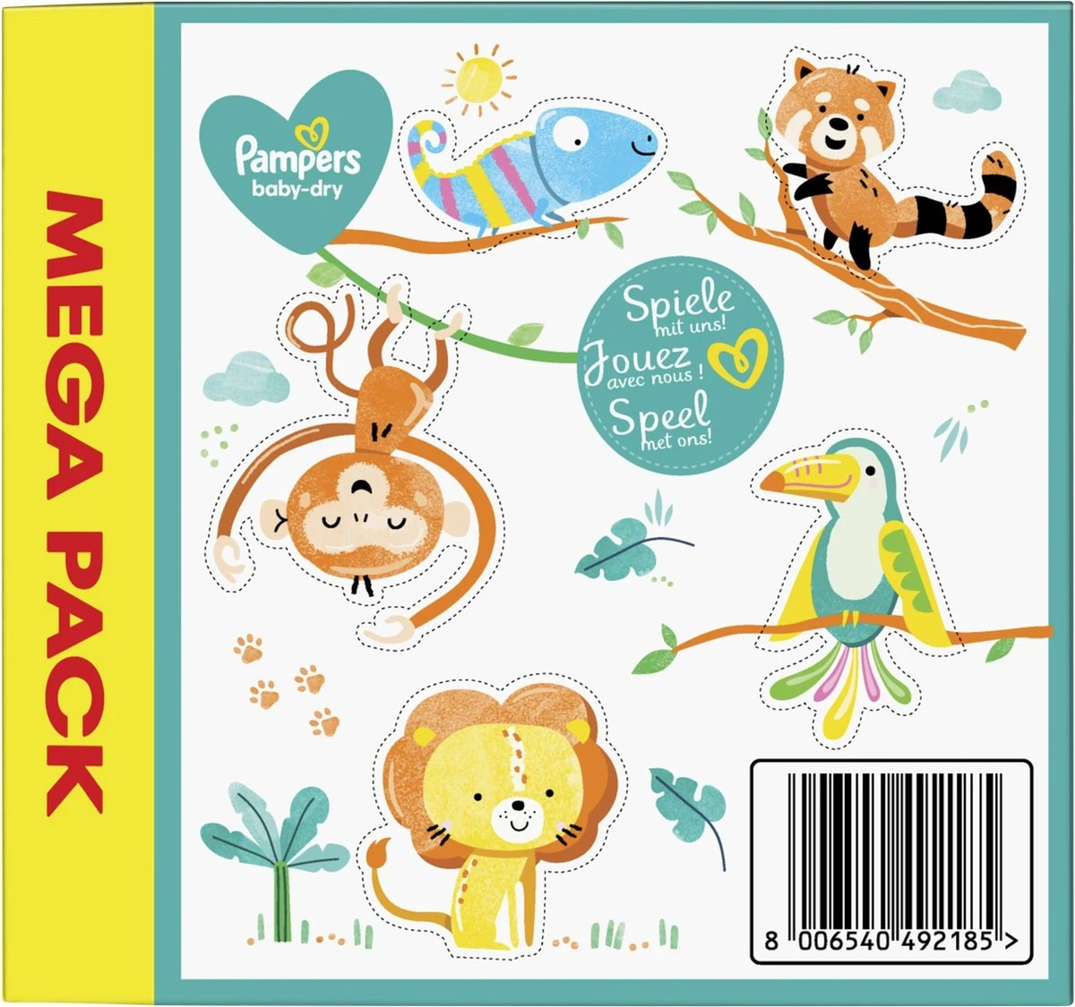 Pampers® Pampers - Baby Dry - Maat 3 - Mega Pack - 104 Luiers 11 Pampers® Pampers - Baby Dry - Maat 3 - Mega Pack - 104 Luiers - Afbeelding 11