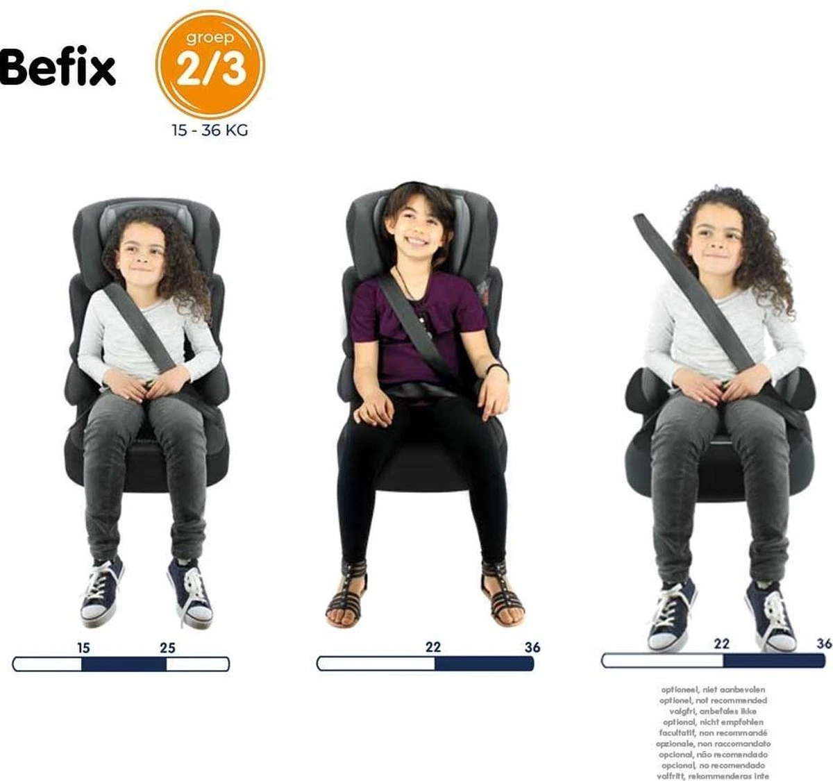 Nania - Autostoel Befix - Eco Zwart (15 Tot 36 Kg) - Zwart 6 Nania - Autostoel Befix - Eco Zwart (15 Tot 36 Kg) - Zwart - Afbeelding 6