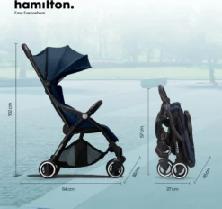 Hamilton By Yoop One Prime X1 Buggy - Premium Stroller Met One Hand Folding Technologie - Blauw - Lichte, Verstelbare En Wendbare Kinderwagen Met Vele Gemakken -Babyproducten Winkel 1200x1126 7
