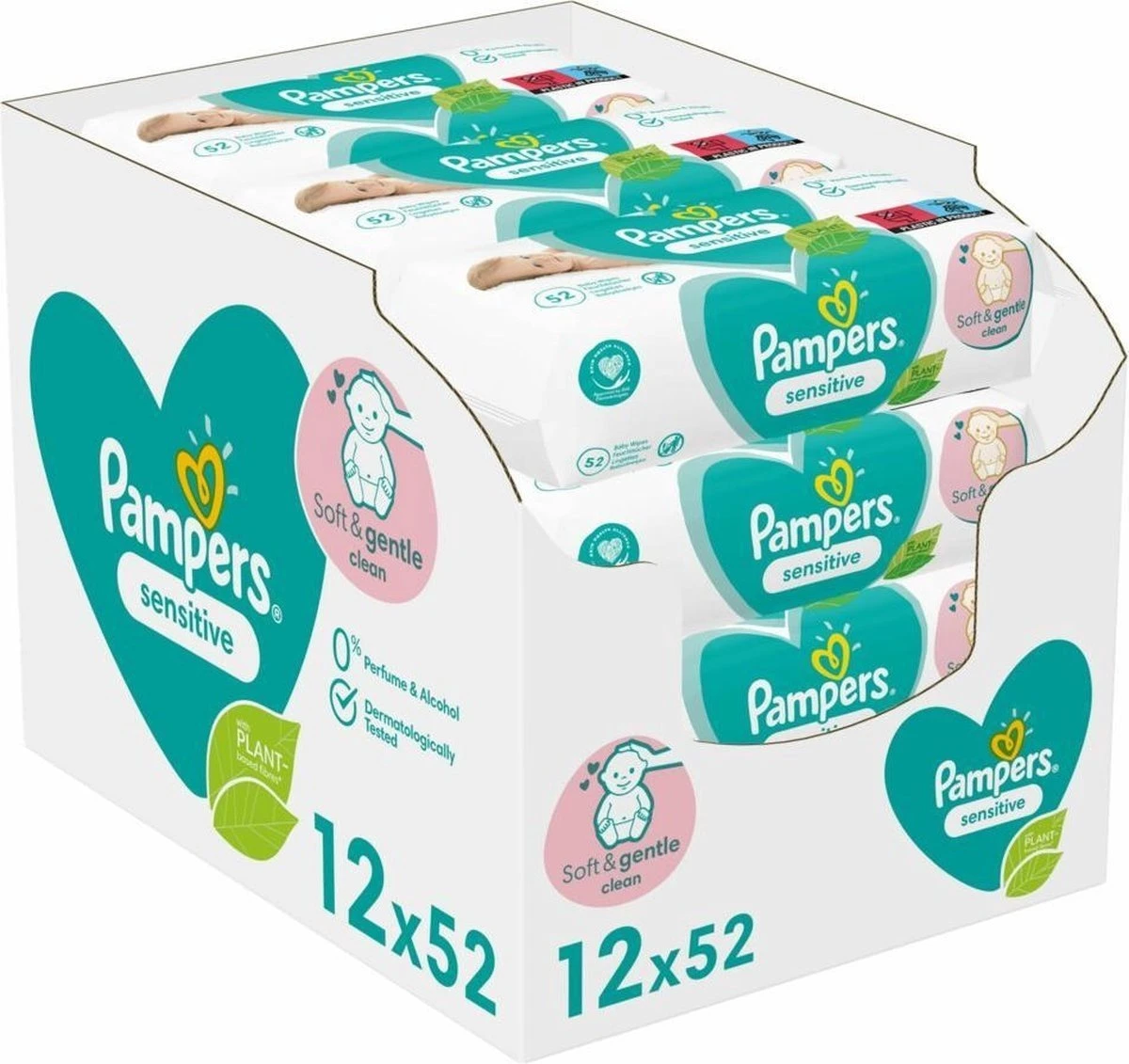 Pampers® Pampers - Sensitive - Billendoekjes - 1248 Doekjes - 24 X 52 2 Pampers® Pampers - Sensitive - Billendoekjes - 1248 Doekjes - 24 X 52 - Afbeelding 2