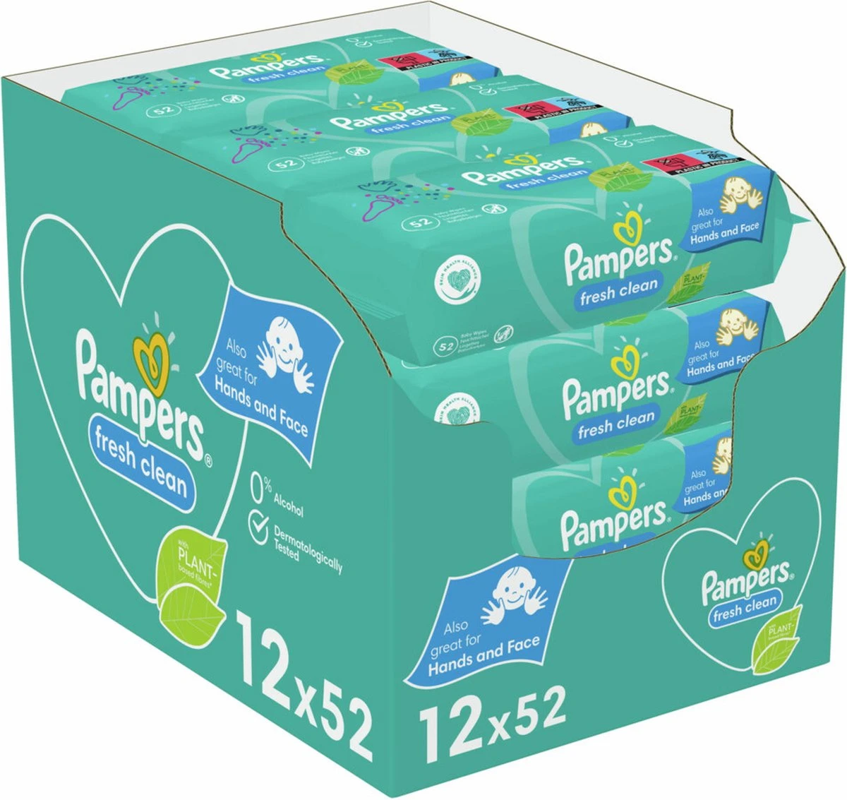 Pampers® Pampers Fresh Clean Billendoekjes - 12 X 52 Doekjes 1 Pampers® Pampers Fresh Clean Billendoekjes - 12 X 52 Doekjes