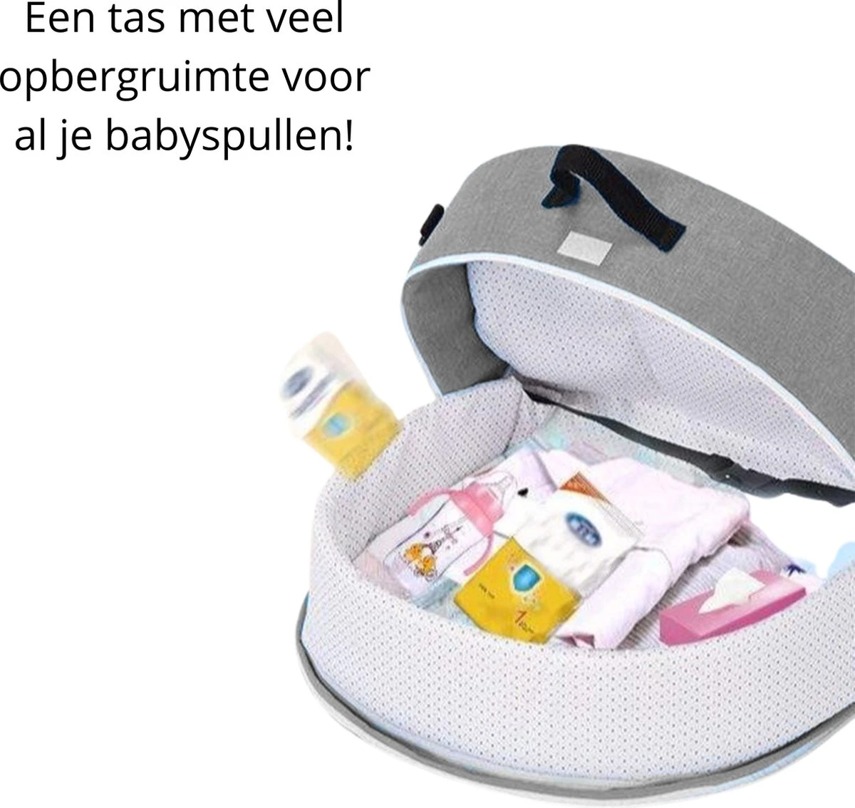 Campingbedje - Camping Bed - Compact Camping Bedje - Baby Nestje - Inclusief Klamboe - Baby Tentje - Grijs - Luxe Campingbedje 6 Campingbedje - Camping Bed - Compact Camping Bedje - Baby Nestje - Inclusief Klamboe - Baby Tentje - Grijs - Luxe Campingbedje - Afbeelding 6