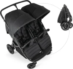 Hauck Uptown Duo Melange Broertje/zusje Kinderwagen Black -Babyproducten Winkel 1200x1134 7