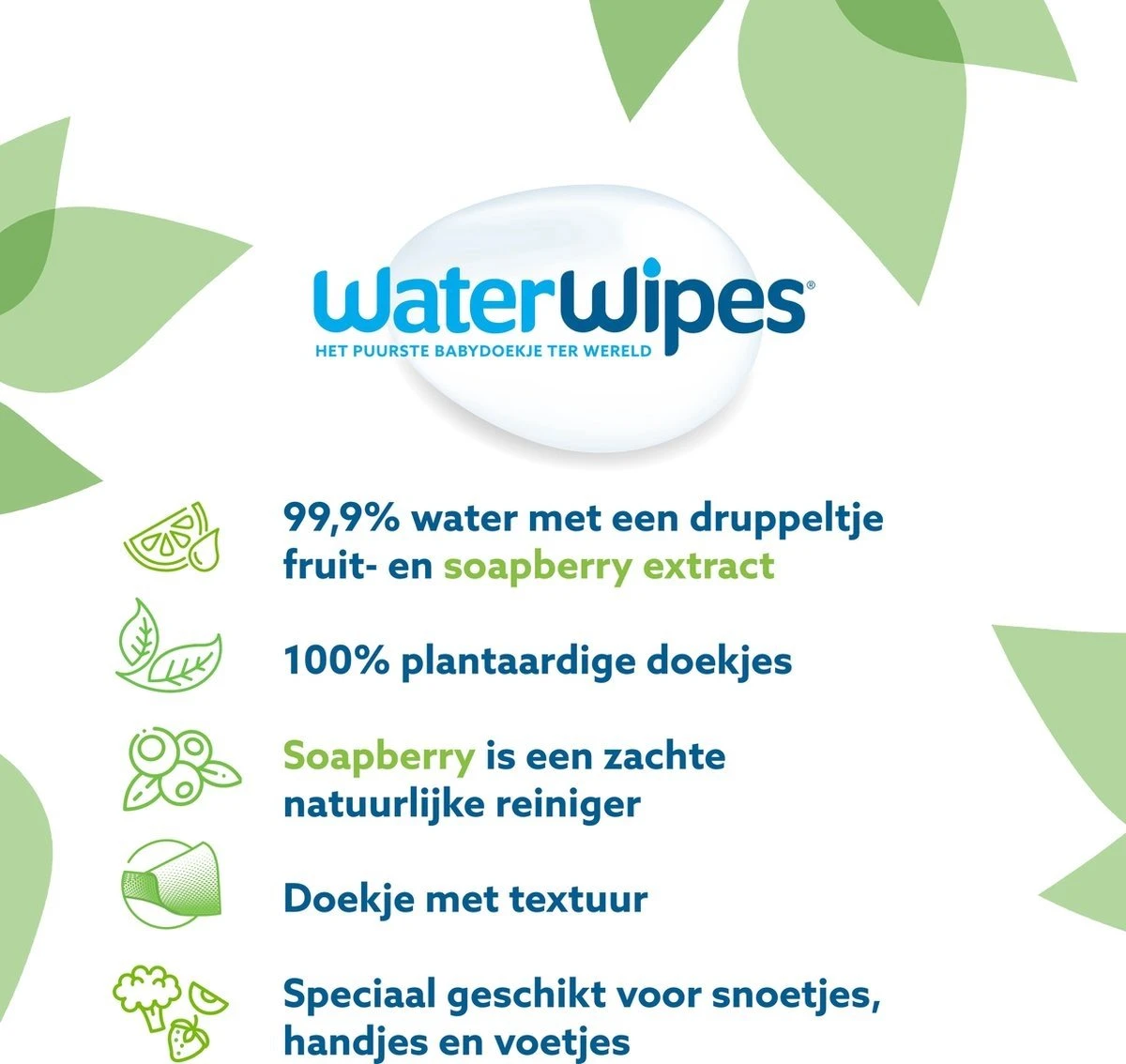 WaterWipes Snoetendoekjes 540 Doekjes 7 WaterWipes Snoetendoekjes 540 Doekjes - Afbeelding 7