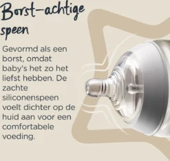 Tommee Tippee Advanced Anti-Colic Zuigfles Spenen, Borst-achtig, Zacht Silicone, Normale Uitstroomsnelheid, 3m+, Verpakking Van 2 -Babyproducten Winkel 1200x1135 10
