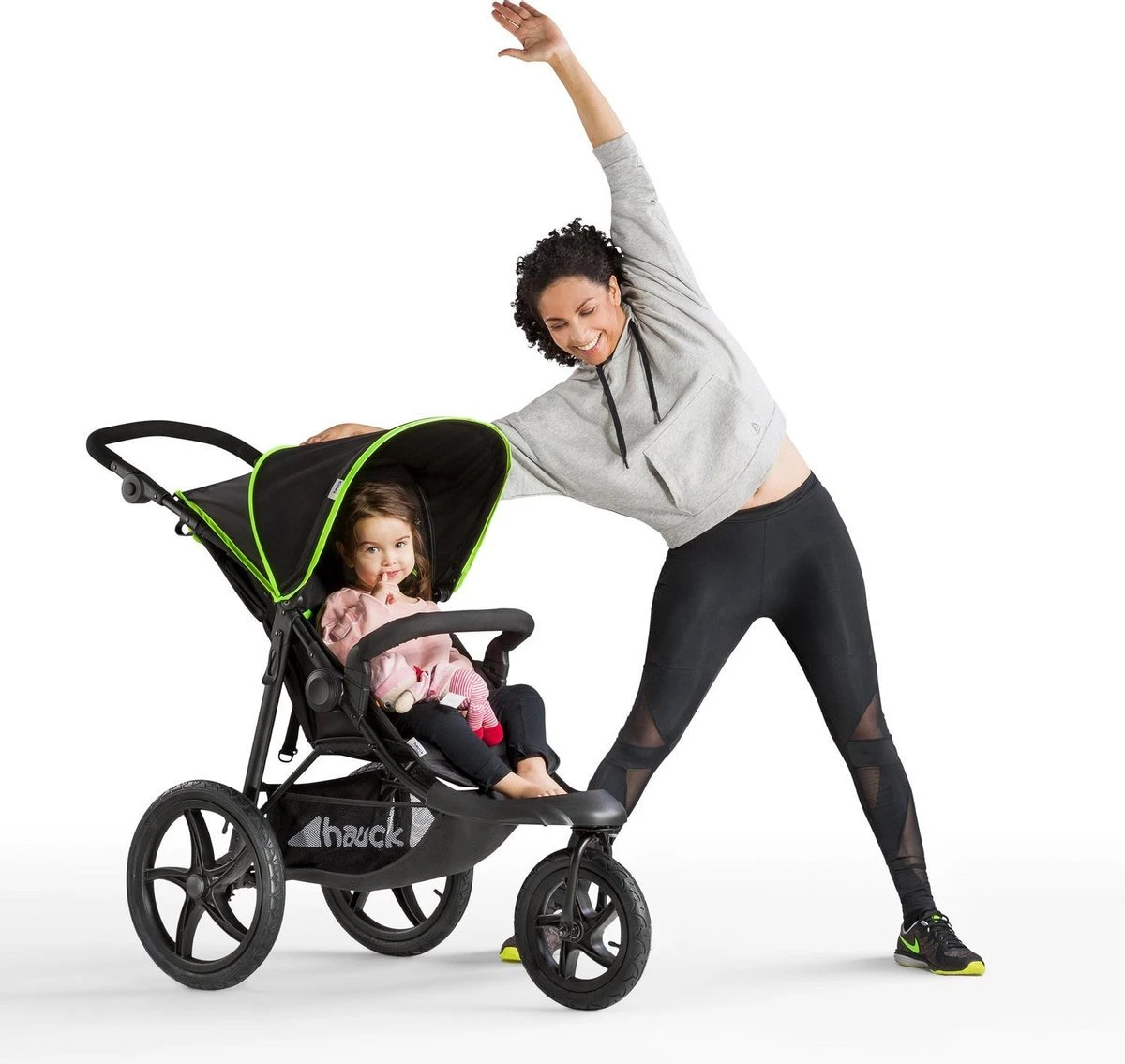 Hauck Runner Kinderwagen - Zwart/Neon Geel 7 Hauck Runner Kinderwagen - Zwart/Neon Geel - Afbeelding 7