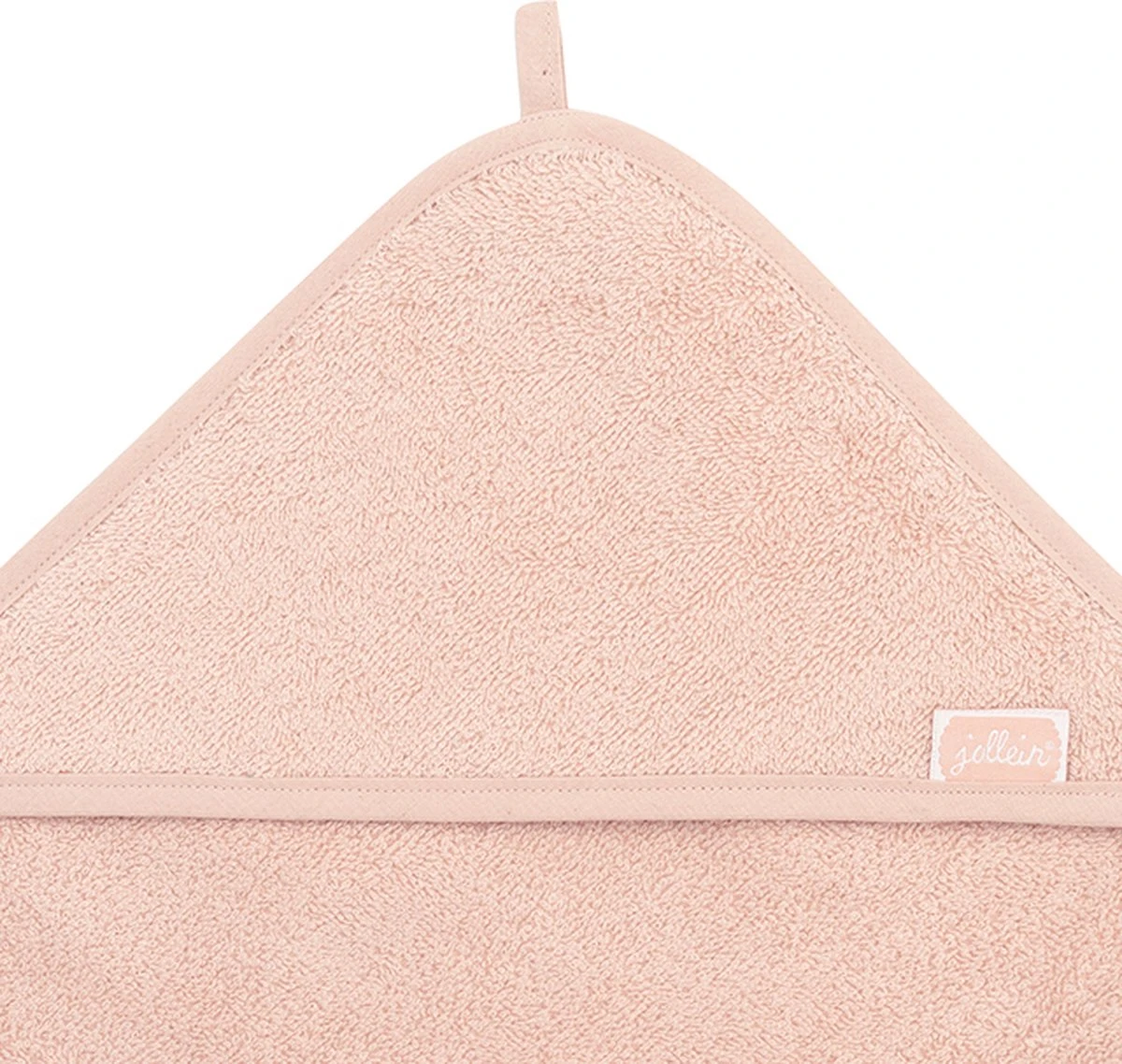 Jollein Badcape Badstof 75x75cm - Pale Pink 5 Jollein Badcape Badstof 75x75cm - Pale Pink - Afbeelding 5