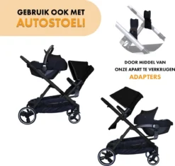 Deryan Evy Kinderwagen - Duo Kinderwagen - Uitbreidbaar - Inclusief Reiswieg - Zwart 23 Deryan Evy Kinderwagen - Duo Kinderwagen - Uitbreidbaar - Inclusief Reiswieg - Zwart -Babyproducten Winkel 1200x1140 7