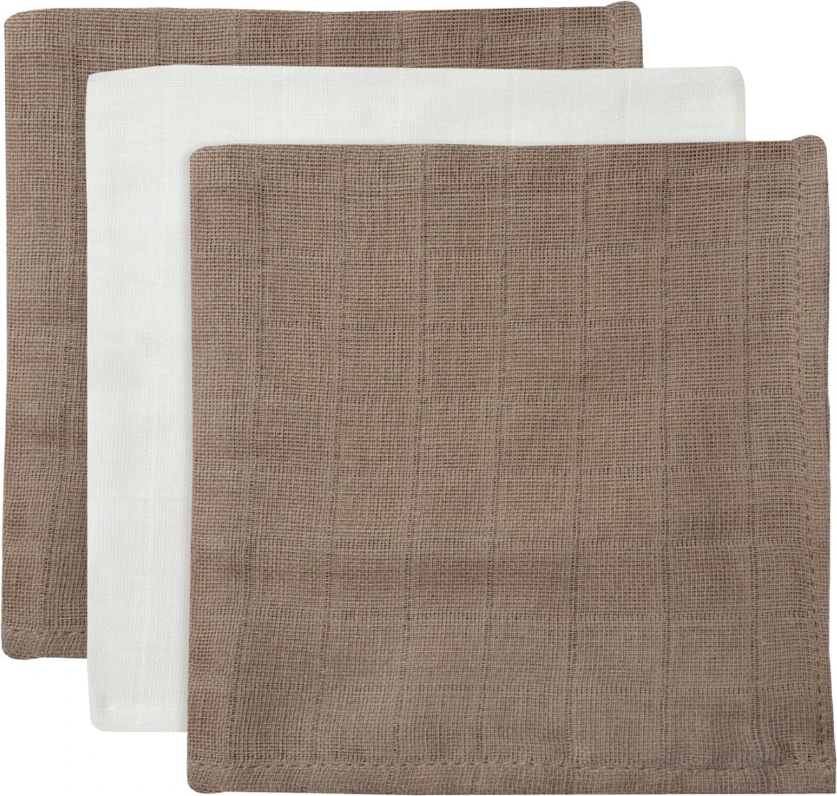 Jollein Baby Hydrofiel Monddoekje Bamboe Katoen - Biscuit/Ivory - 3 Stuks 1 Jollein Baby Hydrofiel Monddoekje Bamboe Katoen - Biscuit/Ivory - 3 Stuks