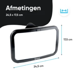 Autospiegel Baby 360° Verstelbaar Voor Hoofdsteun Autostoel -Achteruitkijkspiegel XL- Achterbankspiegel Kinderen -Baby Veiligheid Accessoires - Zwart -Babyproducten Winkel 1200x1142 5