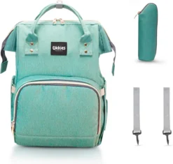 Luiertas Rugzak - Gratis Flessenwarmer En Gratis Kinderwagen Haken - Eindeloos Opbergruimte - Ruime Luiertas - Draaggemak - Mint-groen 8 Luiertas Rugzak - Gratis Flessenwarmer En Gratis Kinderwagen Haken - Eindeloos Opbergruimte - Ruime Luiertas - Draaggemak - Mint-groen -Babyproducten Winkel 1200x1143 3