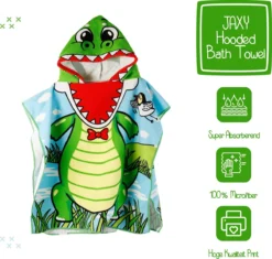 JAXY Badcape Baby - Badcape - Baby Badjas - Omslagdoek - Omslagdoek - Baby Handdoek Met Capuchon - Strandhanddoek - Badponcho - Poncho Handdoek - Microfiber - 60x90cm - Krokodil 6 JAXY Badcape Baby - Badcape - Baby Badjas - Omslagdoek - Omslagdoek - Baby Handdoek Met Capuchon - Strandhanddoek - Badponcho - Poncho Handdoek - Microfiber - 60x90cm - Krokodil -Babyproducten Winkel 1200x1144 2