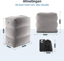 Vliegtuigbedje - Reiskussen - Voetensteun - Multifunctioneel Opblaasbaar Kussen Voor In Het Vliegtuig - Auto - Trein -Babyproducten Winkel 1200x1145 2