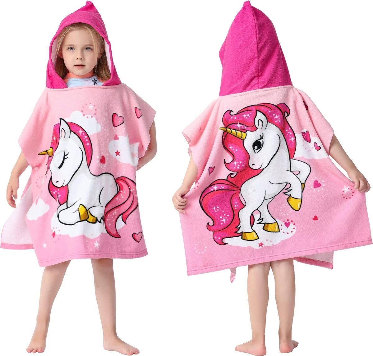 JAXY Badcape Baby - Badcape - Baby Badjas - Omslagdoek - Omslagdoek - Baby Handdoek Met Capuchon - Strandhanddoek - Badponcho - Poncho Handdoek - Microfiber - 60x90cm - Pony 2 JAXY Badcape Baby - Badcape - Baby Badjas - Omslagdoek - Omslagdoek - Baby Handdoek Met Capuchon - Strandhanddoek - Badponcho - Poncho Handdoek - Microfiber - 60x90cm - Pony - Afbeelding 2