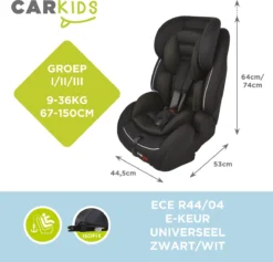 Carkids Verstelbaar Kinderautostoeltje Zwart En Wit | Kinderautostoel Groep 1-2-3 Met Isofix En Top Tether Connector | Kinderen Van 9 Maanden -12 Jaar | 9-36 Kg 11 Carkids Verstelbaar Kinderautostoeltje Zwart En Wit | Kinderautostoel Groep 1-2-3 Met Isofix En Top Tether Connector | Kinderen Van 9 Maanden -12 Jaar | 9-36 Kg -Babyproducten Winkel 1200x1150 3