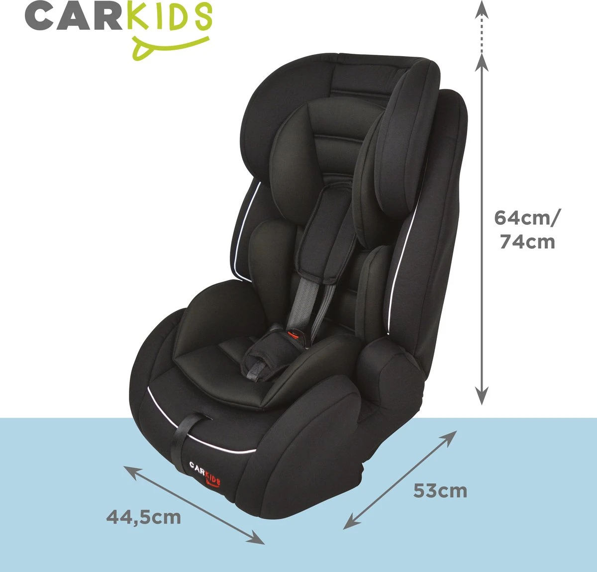 Carkids Verstelbaar Kinderautostoeltje Zwart En Wit | Kinderautostoel Groep 1-2-3 Met Isofix En Top Tether Connector | Kinderen Van 9 Maanden -12 Jaar | 9-36 Kg 6 Carkids Verstelbaar Kinderautostoeltje Zwart En Wit | Kinderautostoel Groep 1-2-3 Met Isofix En Top Tether Connector | Kinderen Van 9 Maanden -12 Jaar | 9-36 Kg - Afbeelding 6