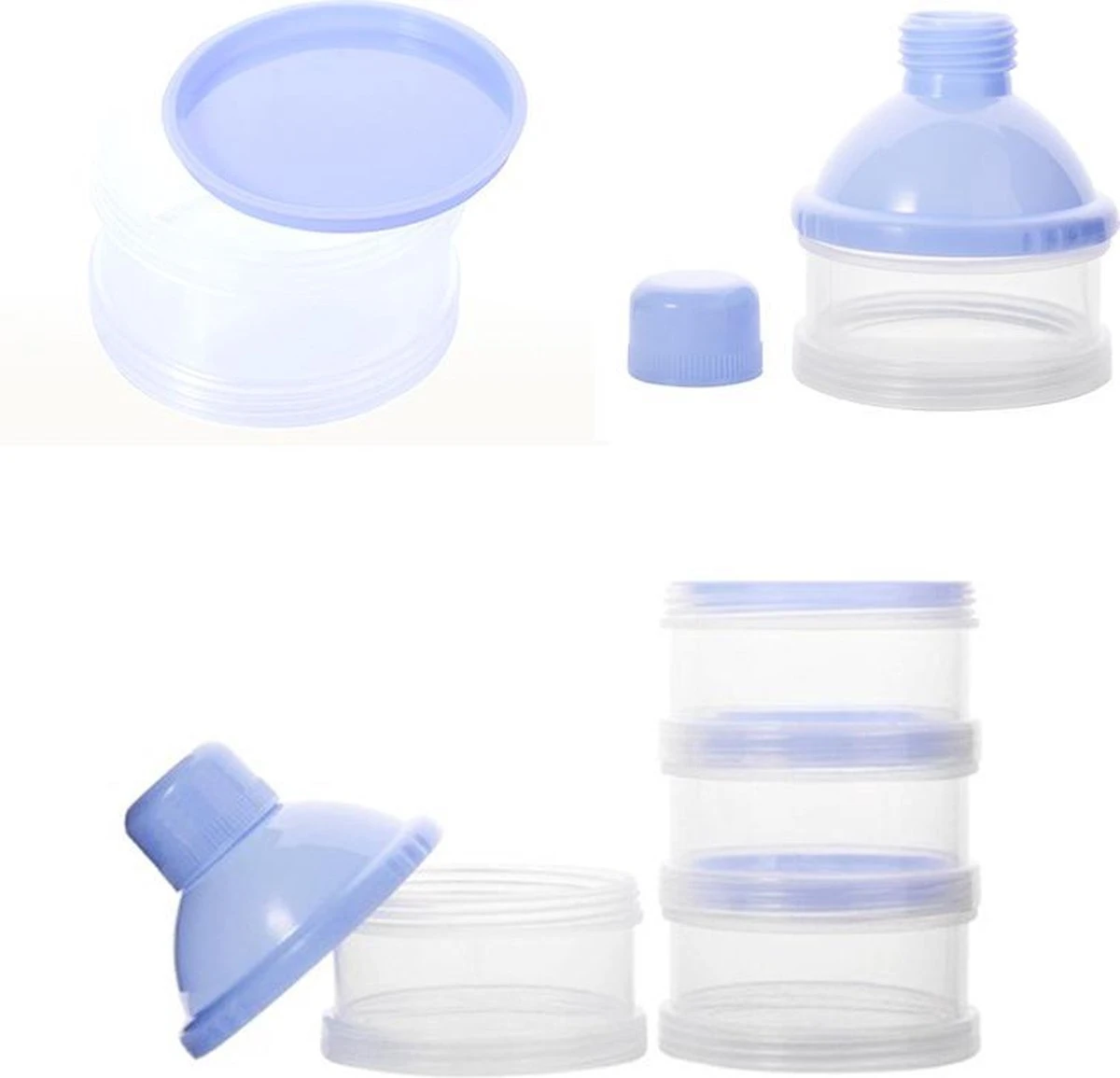 Merkloos Melkpoeder Doseerdoosje - BPA Vrij - Blauw - 4 Lagen -Melkpoeder Toren - Babypoeder Bewaarbakje - Reisbox - Dispenser - Poedertoren 2 Merkloos Melkpoeder Doseerdoosje - BPA Vrij - Blauw - 4 Lagen -Melkpoeder Toren - Babypoeder Bewaarbakje - Reisbox - Dispenser - Poedertoren - Afbeelding 2