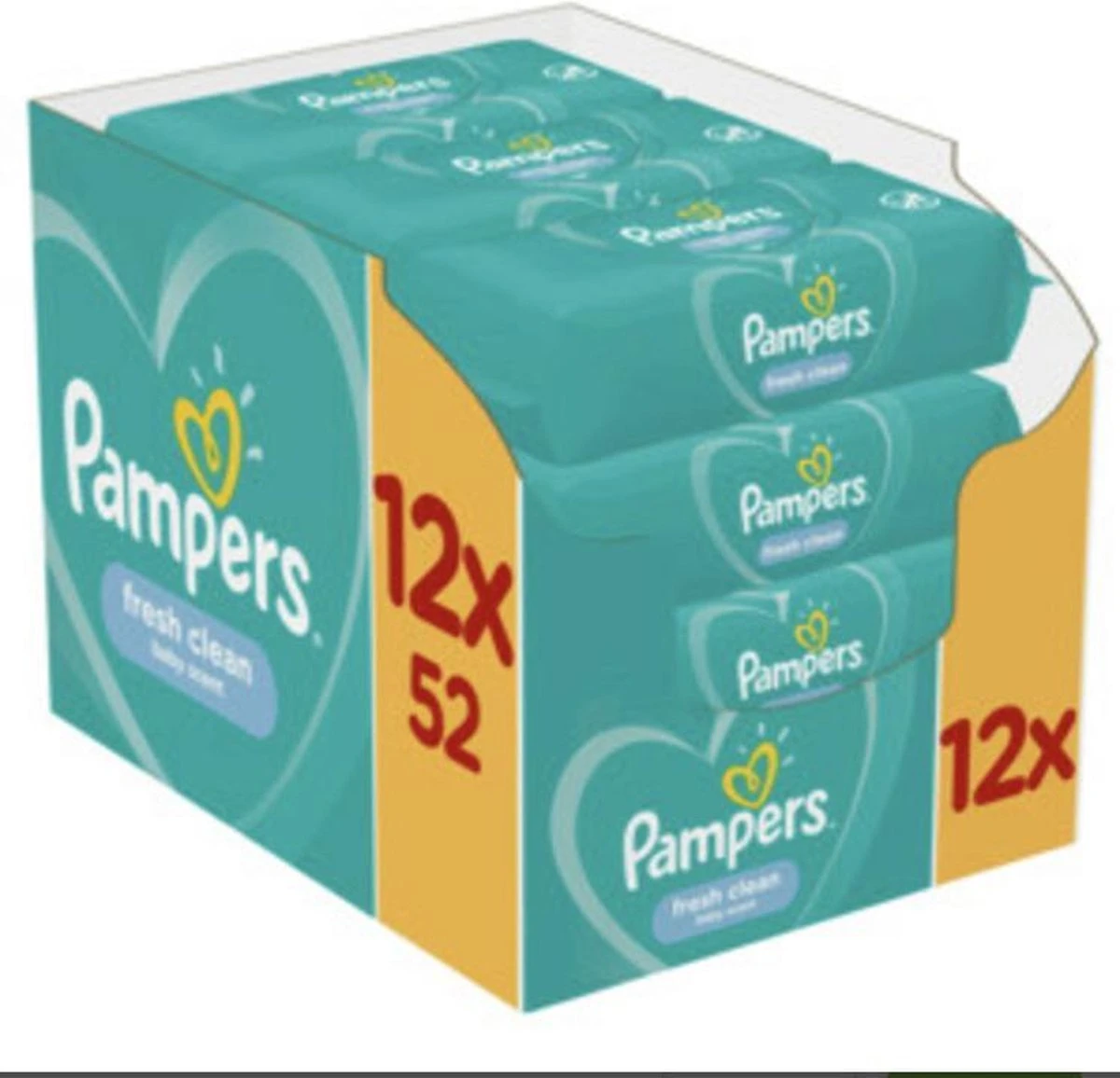Pampers® Pampers Fresh Clean Billendoekjes - 12 X 52 Doekjes 17 Pampers® Pampers Fresh Clean Billendoekjes - 12 X 52 Doekjes - Afbeelding 17
