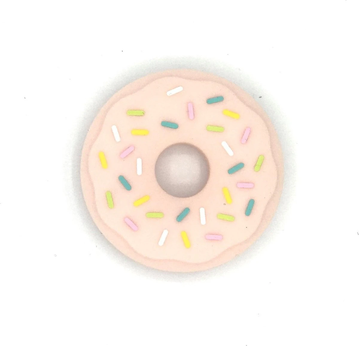 Donut Bijtketting Kauwsieraad - Roze 5 Donut Bijtketting Kauwsieraad - Roze - Afbeelding 5
