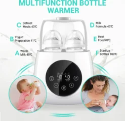 Merkloos Flessenwarmer - Flessenwarmer Onderweg - Verwarming - Baby Bottle Warmer [UPGRADE] -Babyproducten Winkel 1200x1156 6