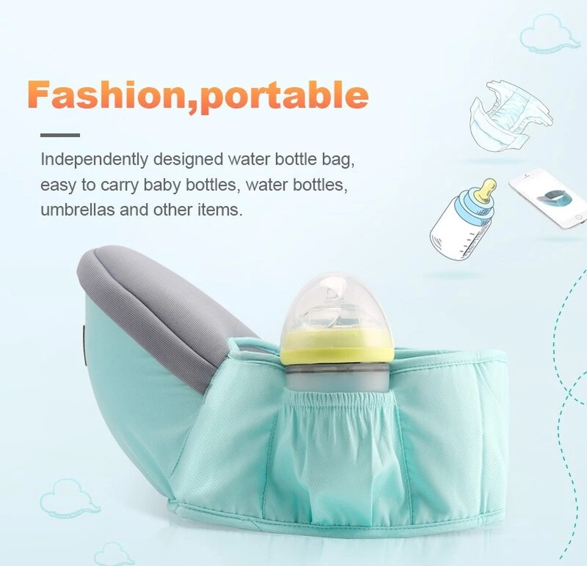 Baby Heupdrager – Roze – Heupsteun Voor Baby En Peuter – Kind Hip Carrier 7 Baby Heupdrager – Roze – Heupsteun Voor Baby En Peuter – Kind Hip Carrier - Afbeelding 7