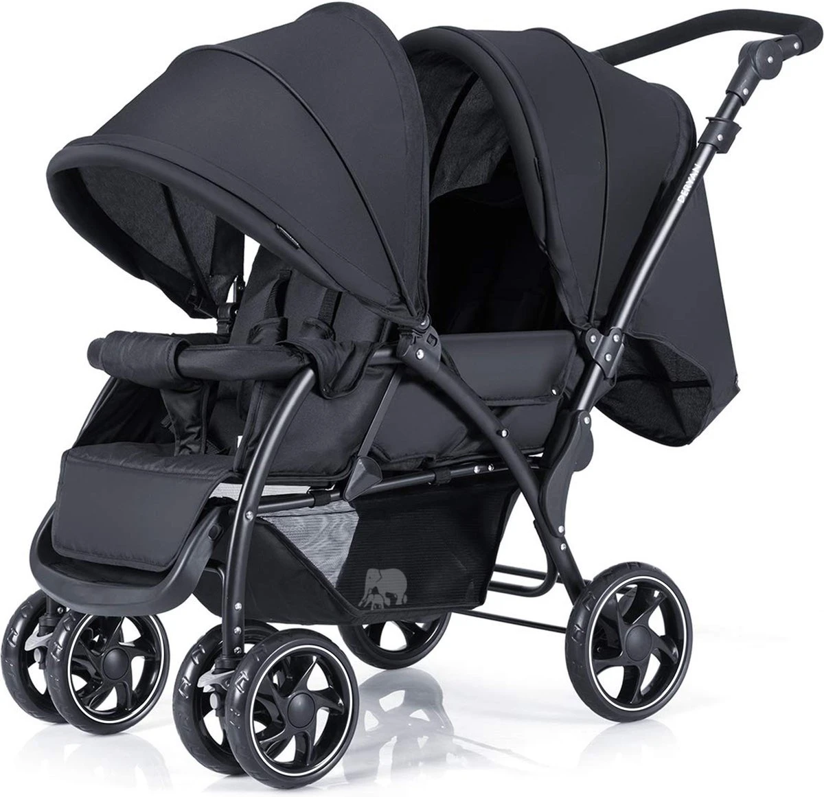 Deryan Luxe Elena Dubbele Buggy- Duo Buggy – Tandem Buggy – Compact En Lichtgewicht 8 Deryan Luxe Elena Dubbele Buggy- Duo Buggy – Tandem Buggy – Compact En Lichtgewicht - Afbeelding 8