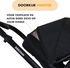 Deryan Evy Kinderwagen - Duo Kinderwagen - Uitbreidbaar - Inclusief Reiswieg - Zwart 21 Deryan Evy Kinderwagen - Duo Kinderwagen - Uitbreidbaar - Inclusief Reiswieg - Zwart -Babyproducten Winkel 1200x1164 4