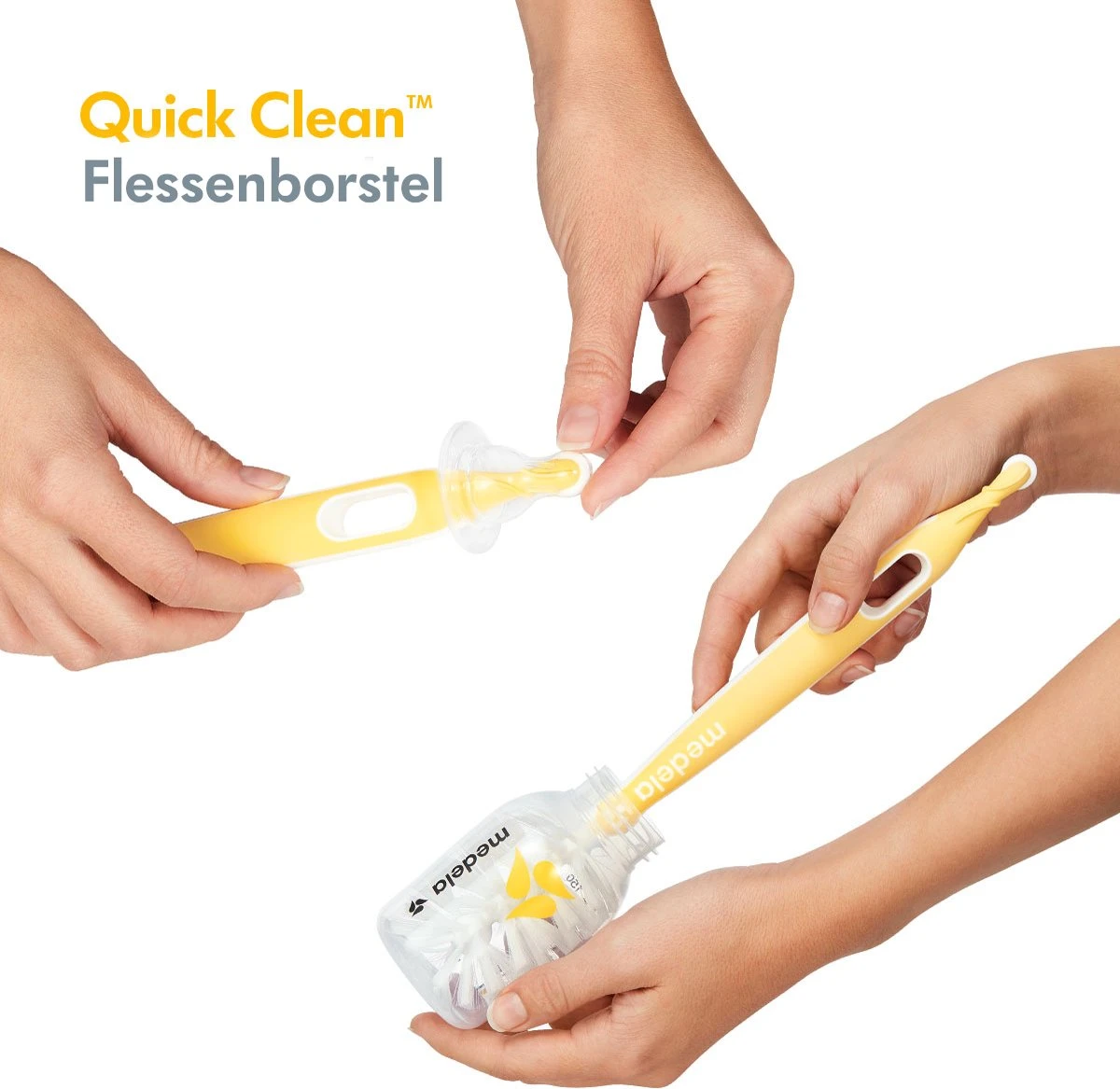 Medela Quick Clean Flessenborstel Met Speenreiniger En Standaard - Flexibele Borstel - Hygiënisch Wegzetten 5 Medela Quick Clean Flessenborstel Met Speenreiniger En Standaard - Flexibele Borstel - Hygiënisch Wegzetten - Afbeelding 5
