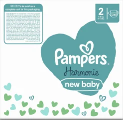 Pampers® Pampers Harmonie Luiers - Maat 2 (4-8kg) - 240 Luiers - Maandbox -Babyproducten Winkel 1200x1168