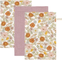 Little Dutch Washandjes Set Vintage Little Flowers / Pure Mauve